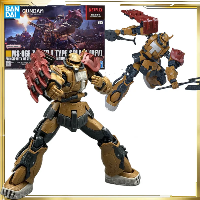 

Bandai ZAKUII F TYPE SOLARI (RFV) Solari Machine HG 1/144 Requiem для revengeX Фигурка Сборка игрушек Подарочная Коллекционная модель