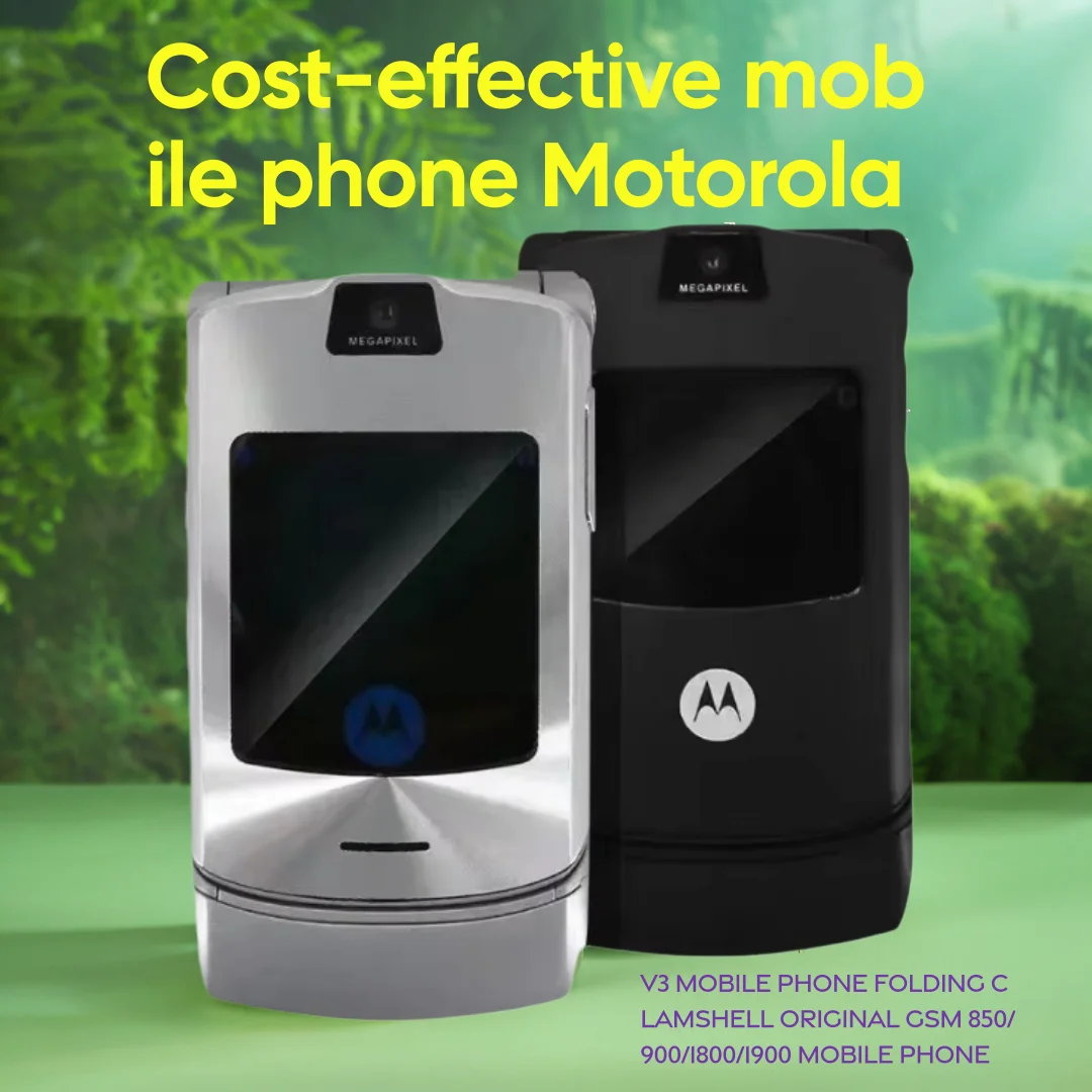 Motorola Cost-effective mobile phone RAZR V3 mobile phone folding clamshell original GSM 850/900/1800/1900 mobile phone