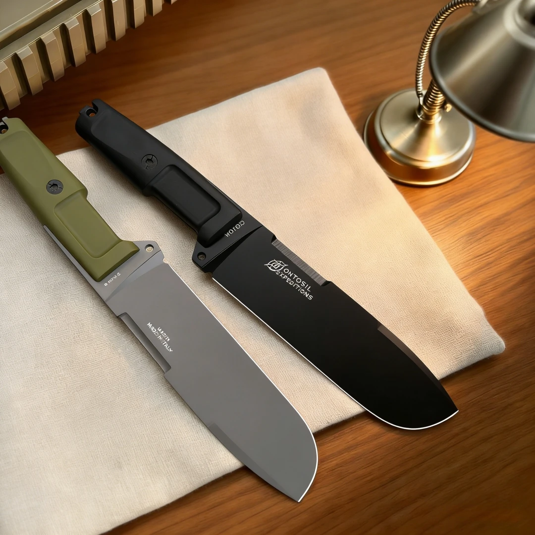 Ontos - High-Strength Jungle Obstacle Clearance Knife, Made of N690 Steel, Emergency Outdoor Knife for Camping and Tents Setup