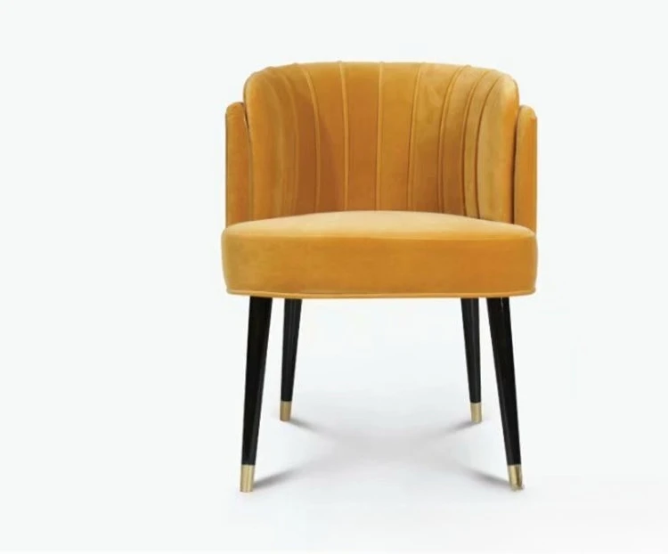 Foreign trade solid wood creative backrest adult fabric leisure makeup hotel negotiation chair