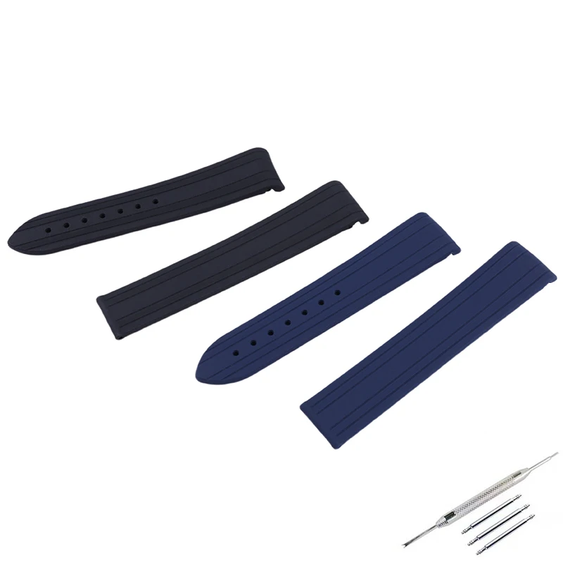 20mm Men's Rubber watch band accessory compatible with omega new Seamaster 300 Universe Ocean AT150 women's silicone watch strap