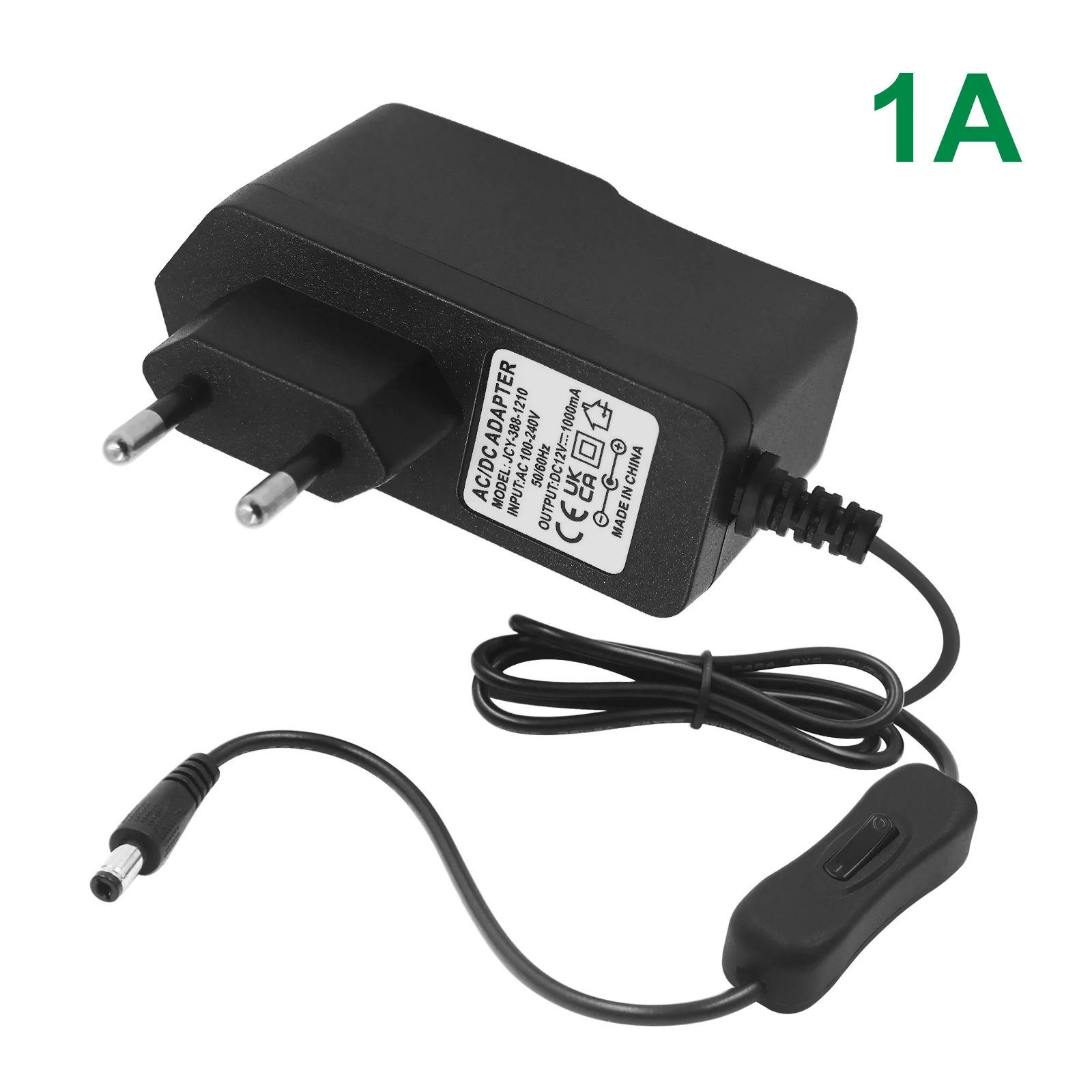 DC 12V l'autorisation pipeline 3A Alimentation avec interrupteur Adaptateur secteur Chargeur EU/US/AU/UK Prise AC110-240V à DC12V LED Adaptateur d'éclairage de bande