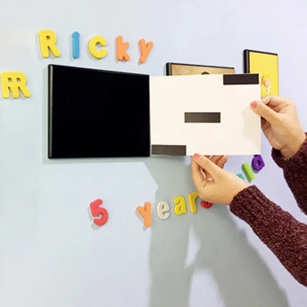 

250pcs Diy Soft Magnetic Sheets For Photo File Double-Sided Mounting Tape Flexible Magnet Material Fridge Craft Decor Office