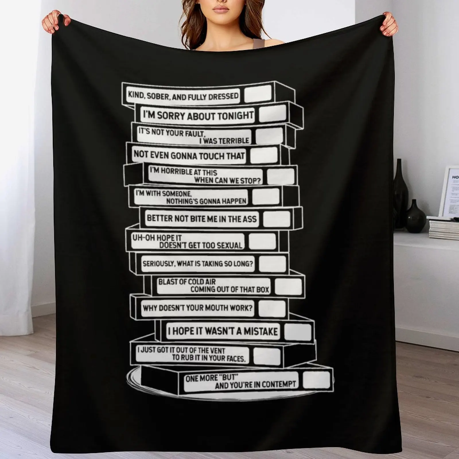 B'99 Sex Tapes Throw Blanket Custom Thin Blankets