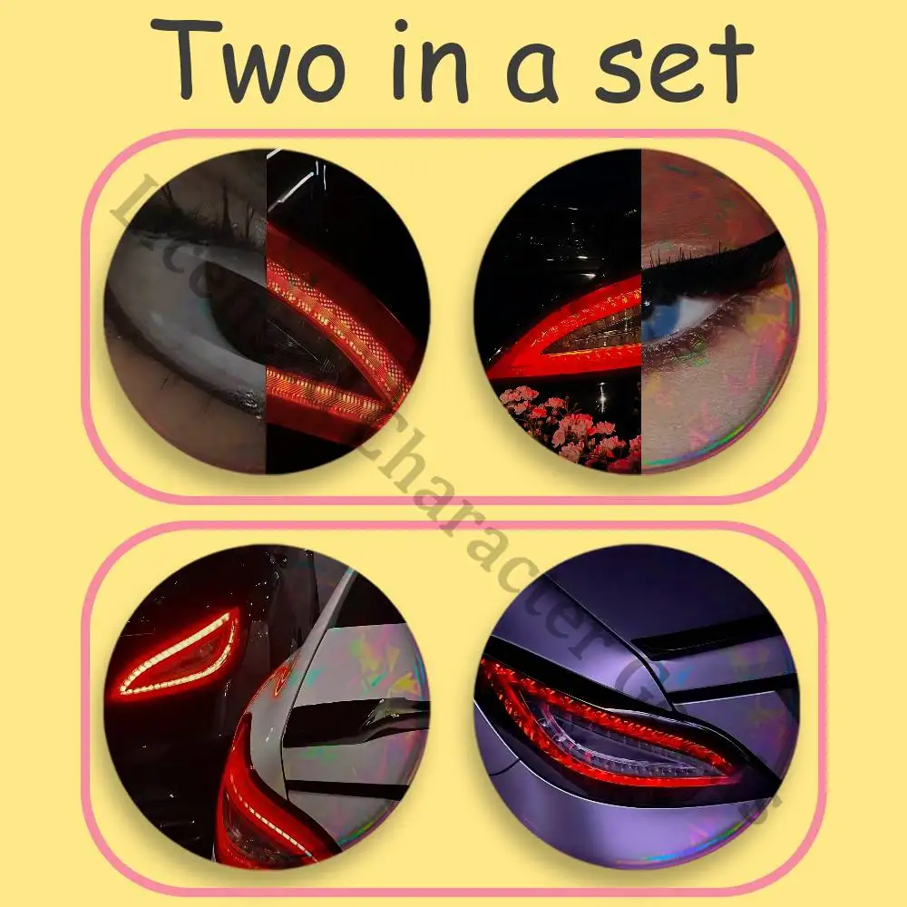 C-Cls-S Car 2-piece set Badges Anime Merchandise Cosplay Nijigen Otaku Culture Large 75 58 44 32 25 mm Mini