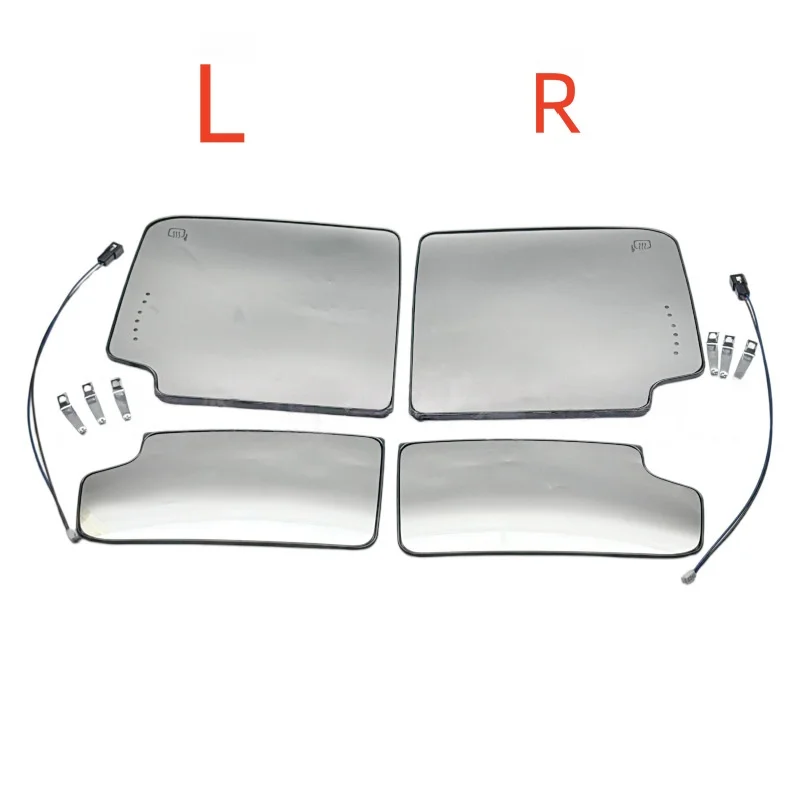 

For Chevrolet 2014-2017 models of Silverado, GMC 1500 2500 3500- Rearview mirror lenses, reversing mirror reflective glass, LED