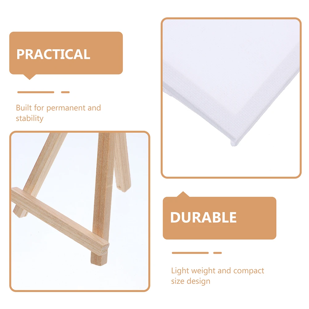 

15 set Mini Oil Canvas Frame Wood Easel Stand For Art Students Creative Drawing Board Craft Project Display Art Easels Painting