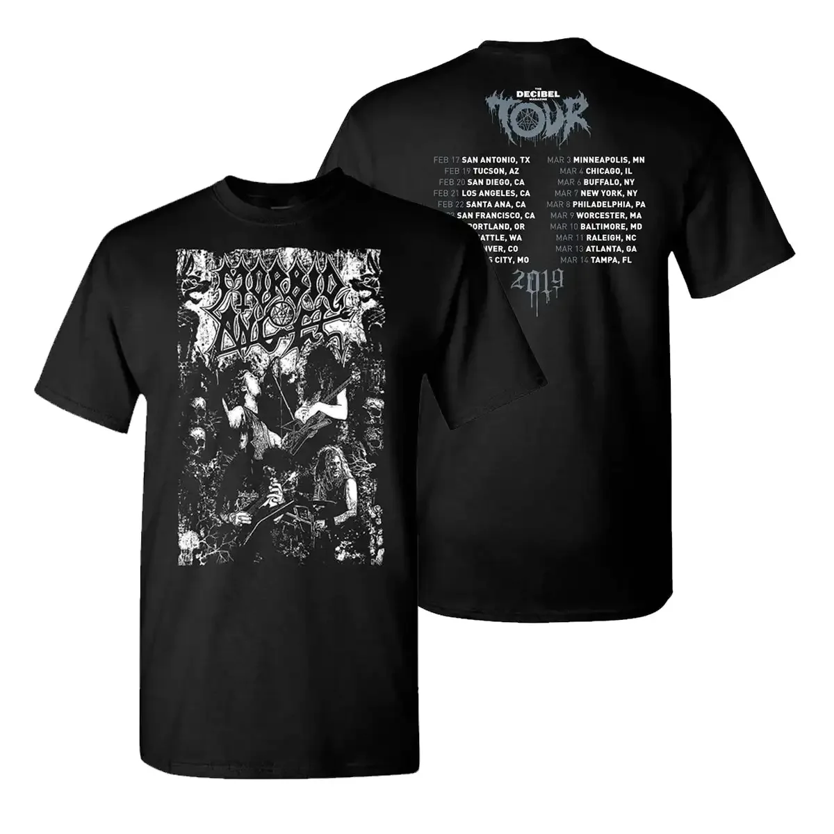 

2025 Morbid Angel Death Metal Band, хлопковая футболка с графическим рисунком, мужская и женская футболка с коротким рукавом, топы, модная брендовая летняя футболка, одежда