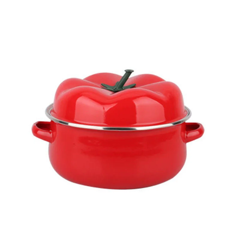 Set Enamel Cookware Soup and Stock Seafood Cookware and Pasta Rice Boiling Noodles  Large Set Milk Pot
