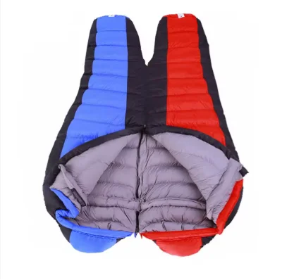 Mummy Style Mom Type Outdoor Camping Down Sleeping Bag, Lightweight Warm Waterproof Four Seasons Portable Camping Gear