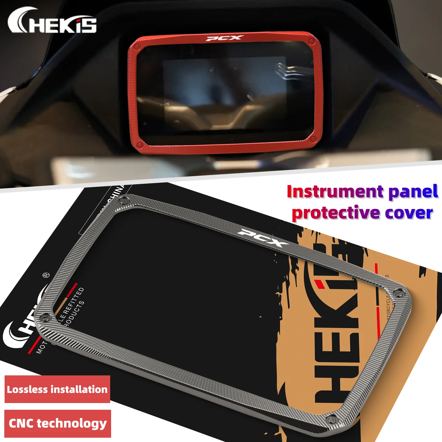 

Chekis подходит для Honda Pcx125 Pcx160 2025 года, аксессуары для модификации Tft Instrument, специальная декоративная рамка, защитный чехол для ЖК-дисплея