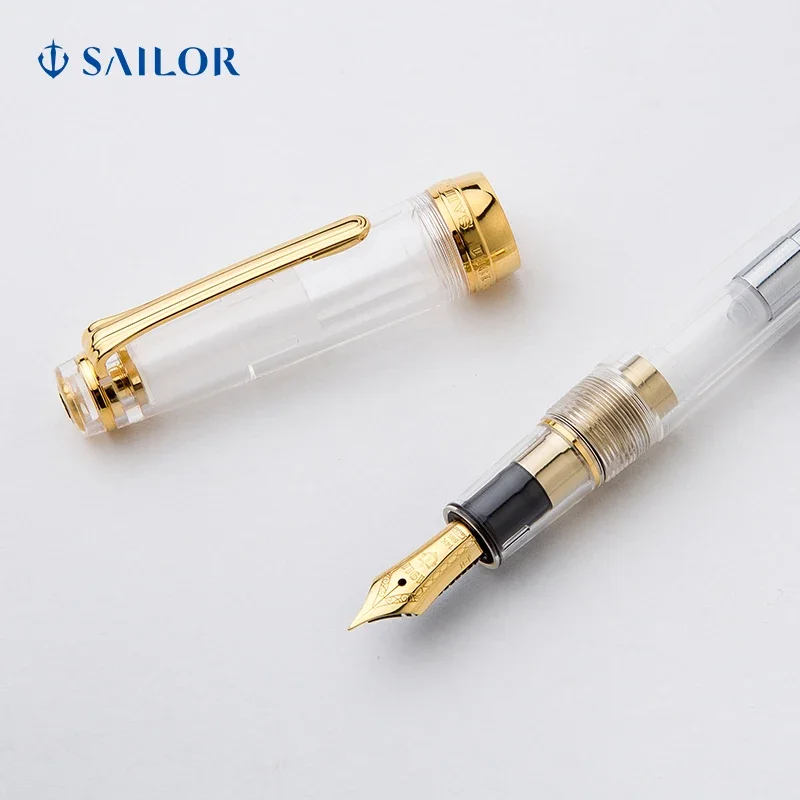 Original Sailor Transparent Model 14K 21K Gold 9096 9097 9237 Large PG Flat Top Classic Pen