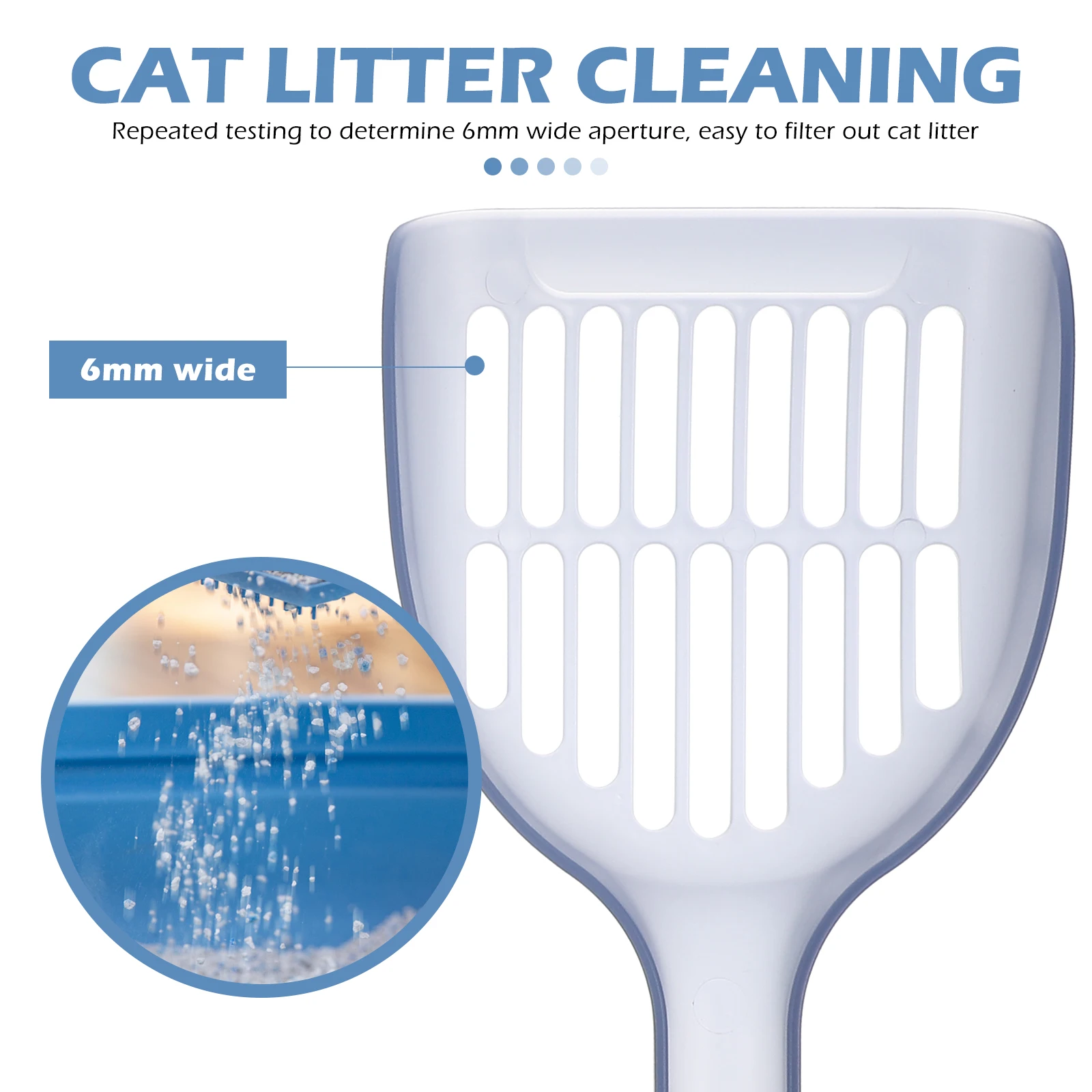 

1Set Cat Litter Scoop Combo Large Capacity Shovel Surface Strong Cleaning Ability for Cat Sand Litter Waste Disposal