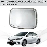 Nuevo estilo, accesorios cromados para coche, cubiertas de tanque de combustible chapadas, tapa, pasta embellecedora Exterior 2014 2015 2016 2017 para TOYOTA COROLLA Altis
