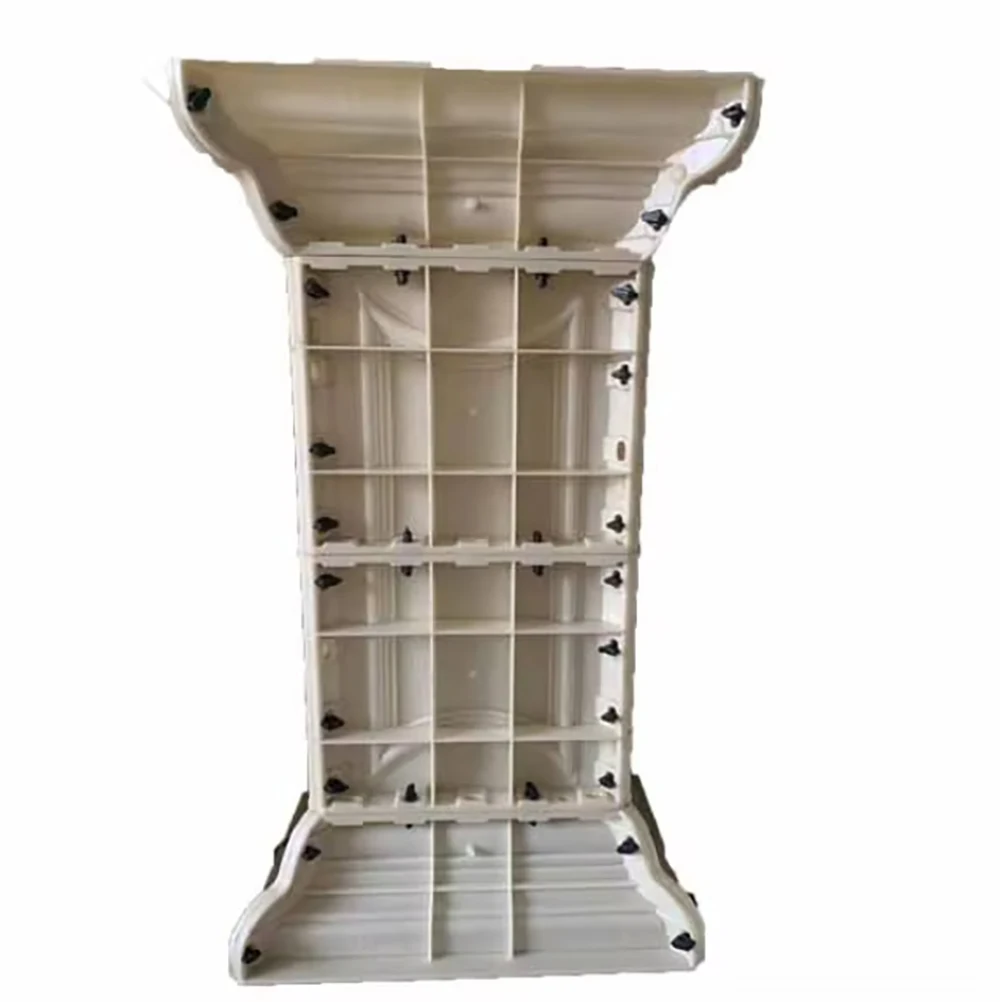 Reazone ABS high quality 40*40*82cm Plastic molds concrete pedestal mold for garden status planters