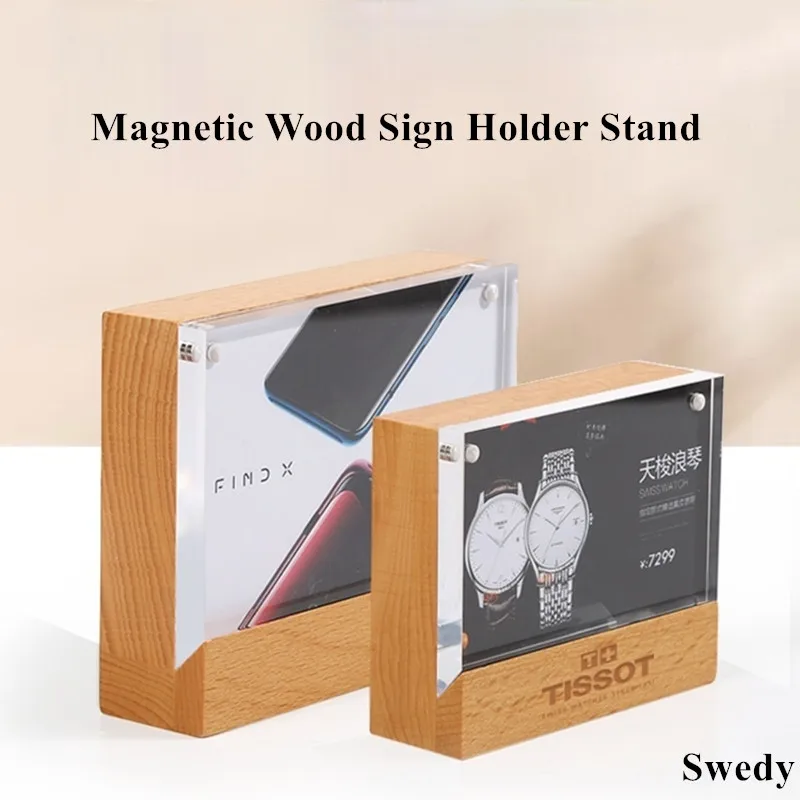 

A6 100X150mm Magnetic Transparent Acrylic Picture Photo Frame Poster Wedding Number Display Stand Table Menu Holder