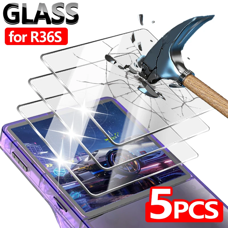 9H Hardness Tempered Glass For R36S R36 Ultra Player Games HD Screen Protectors For R36S Handheld Game Console Protective Film