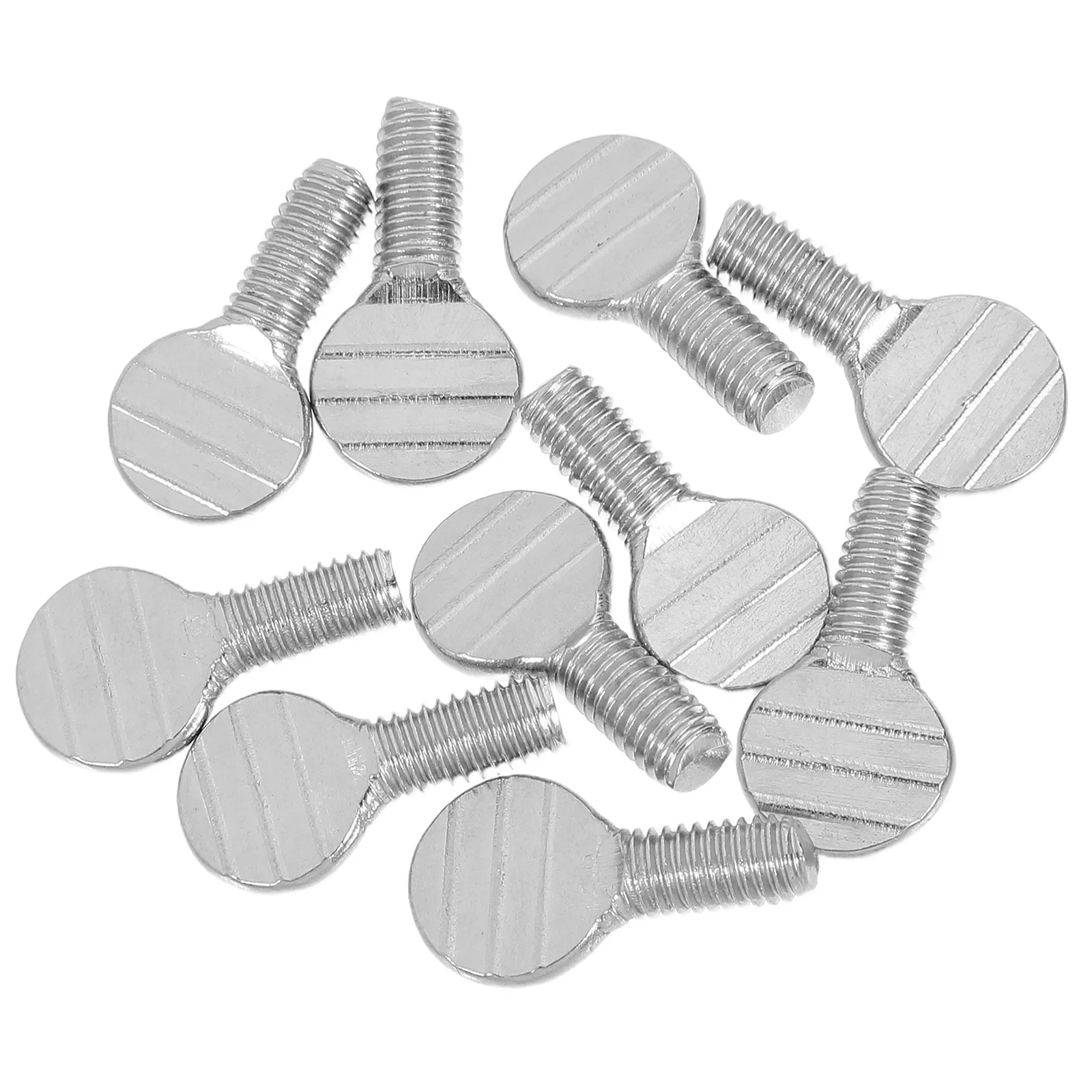 

10 pcs Rotating Fork Screws Stainless Steel Air Fryer BBQ Accessories Silver Color Heat Resistant Portable Design