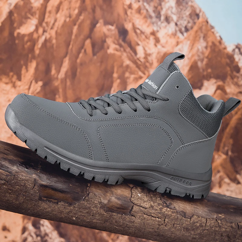 2026 New Model Men's Four Seasons Shoes - Waterproof and Anti-Slip Hiking Shoes - Lightweight Outdoor Work Boots