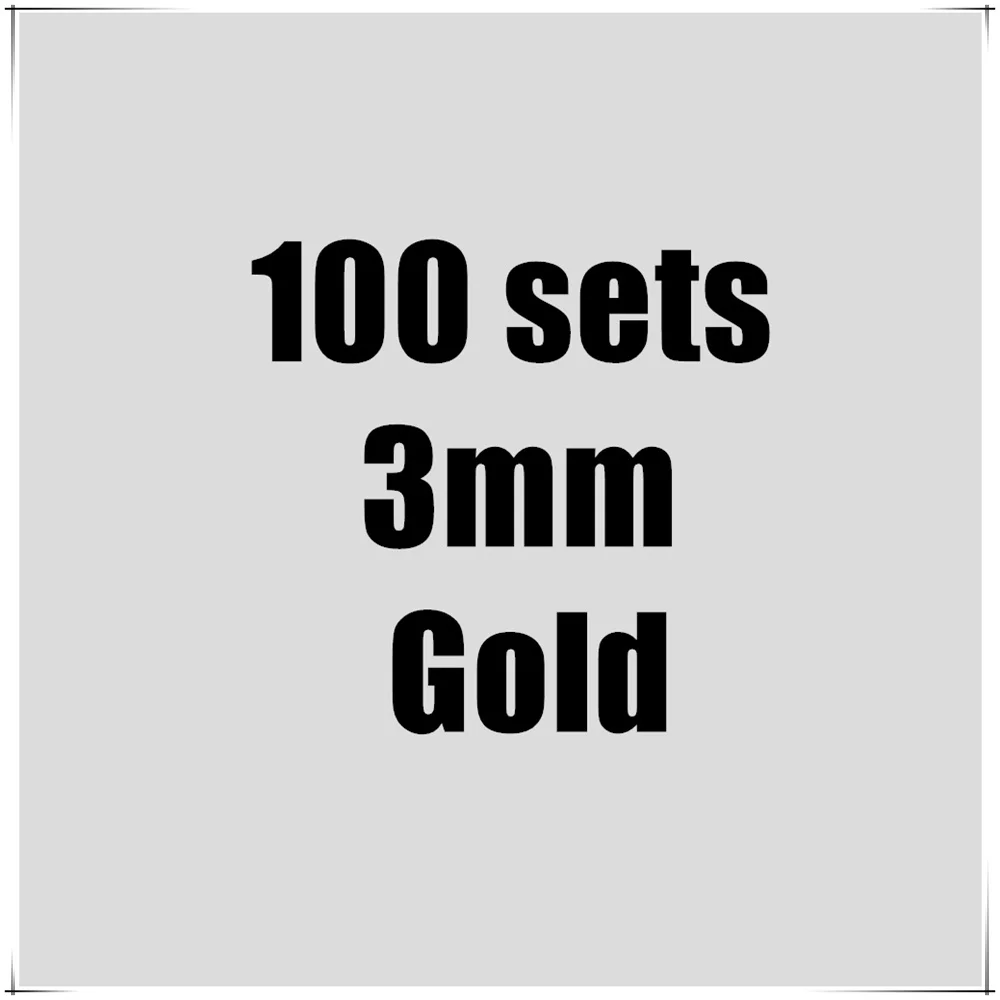 100 stks/pak Metalen Oogjes Grommets 3 MM 4 MM 5 MM voor Leather Craft DIY Scrapbooking Schoenen Mode Praktische Accessoires