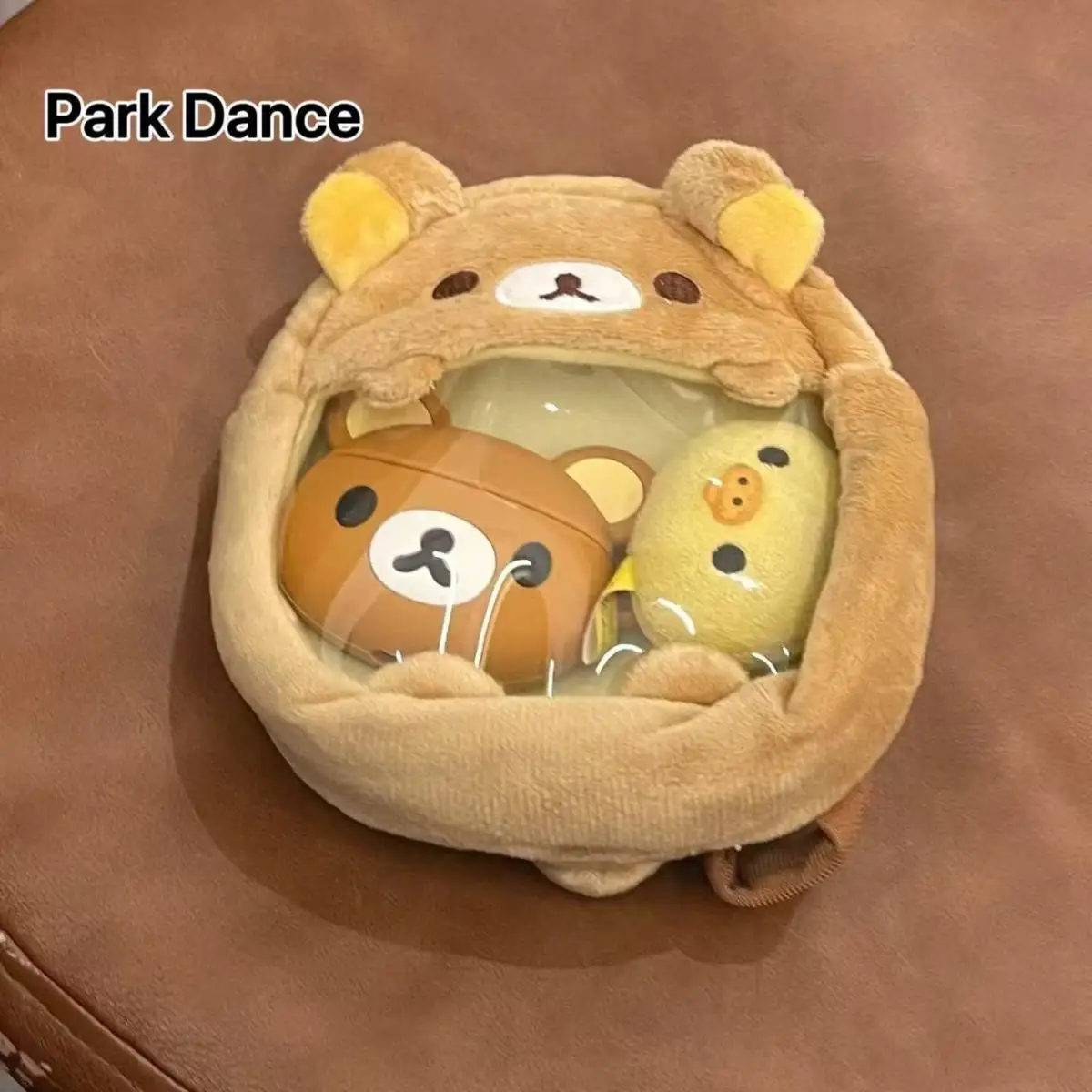 

Kawaii Rilakkuma Pain Bag Plush Doll Children's Backpack Anime Cartoon Cute Bear Backpack Shopping Bag Girls Birthday Gifts Toys
