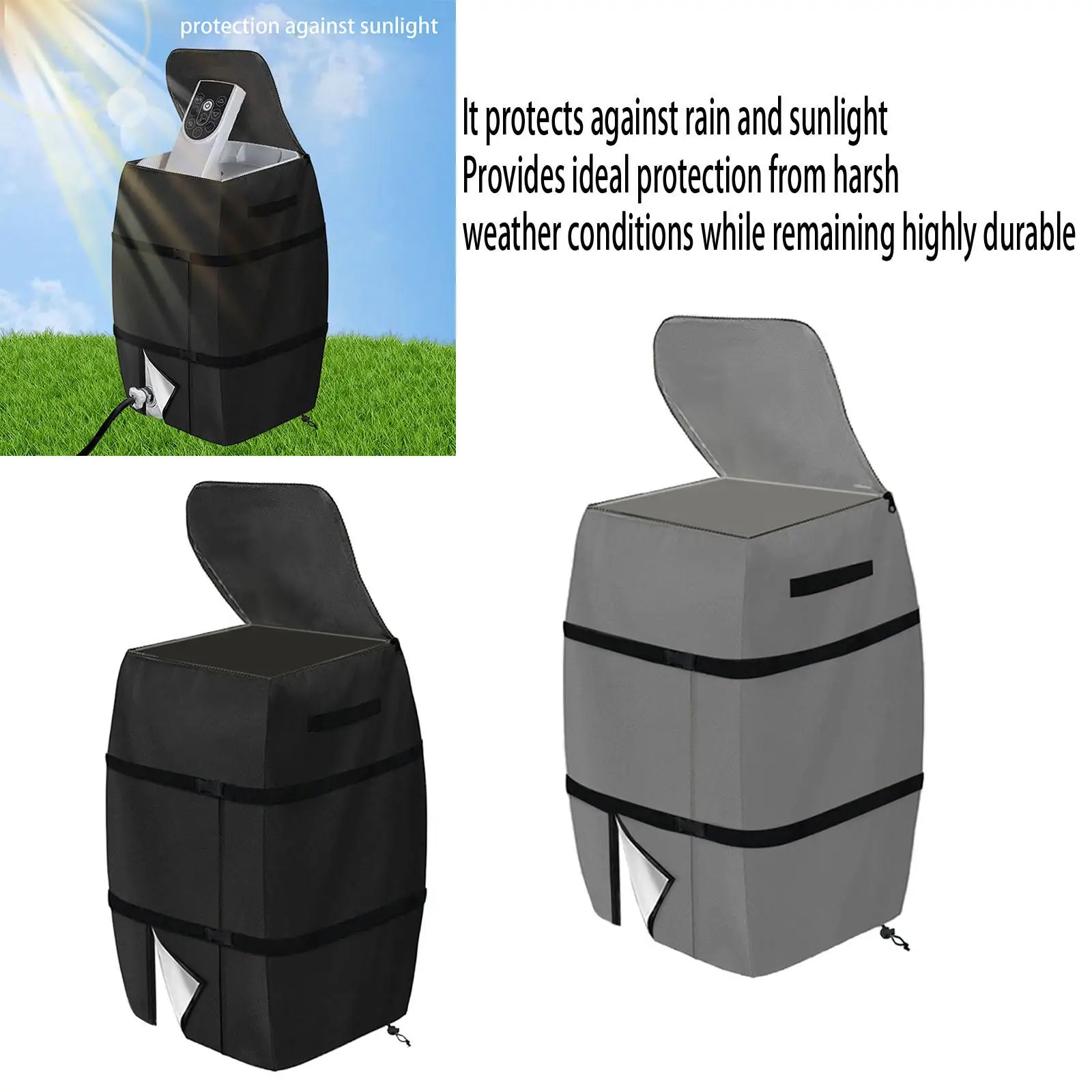 

Hot Tub Cover Waterproof Weatherproof Accessories Windproof SPA Cover Heavy Duty