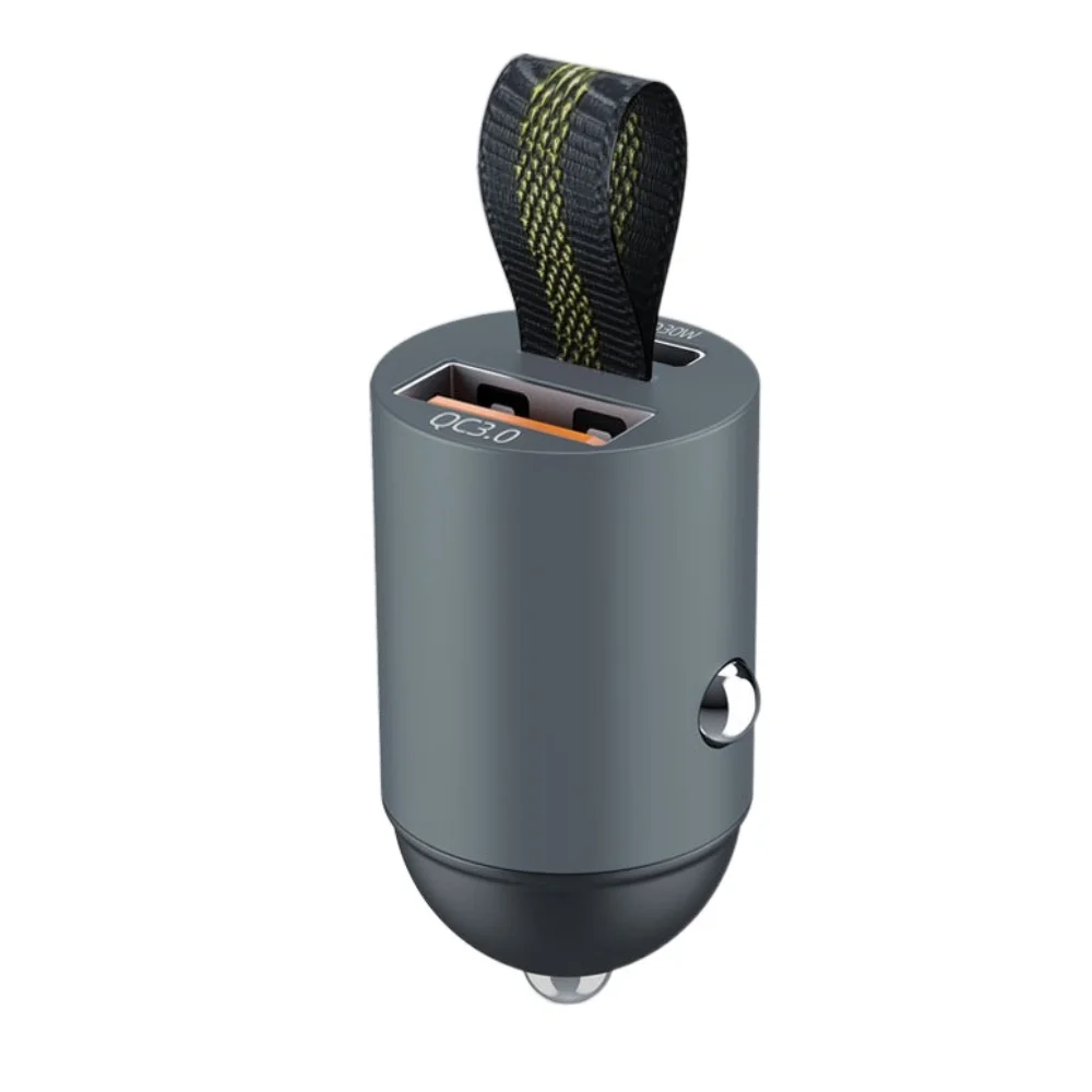 

PD Quick Charge Mini USB Автомобильное зарядное устройство Для большинства моделей автомобилей Скрытая сверхбыстрая зарядка Type-C Двухпортовое зарядное устройство Зарядное устройство Адаптер для планшета