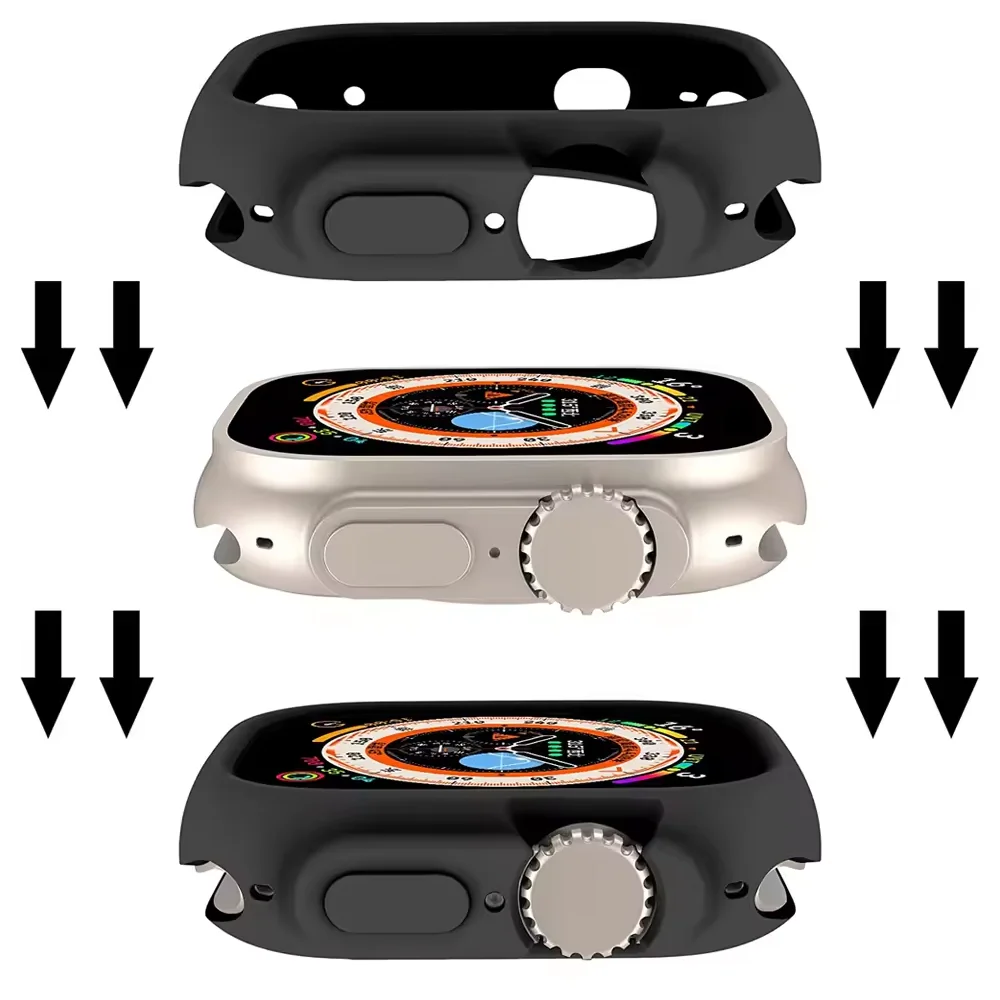 Soft Silicone Case for Apple Watch Ultra 4 3 49mm Accessories All-Round Bumper Protective Cover iWatch Band Ultra 4 Ultra3 49 mm image 2