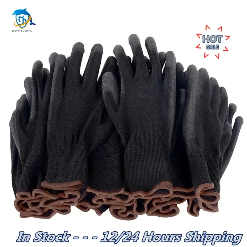 10-30 pairs of nitrile safety coated work gloves, palm coated mechanical work gloves and PU gloves, obtained CE EN388