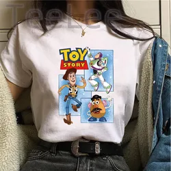 Funny Graphic Toy story Tshirts Printed  Kawaii Stitch Tops Women's T-shirt Cartoon Casual summer Women's Manga T-shirt