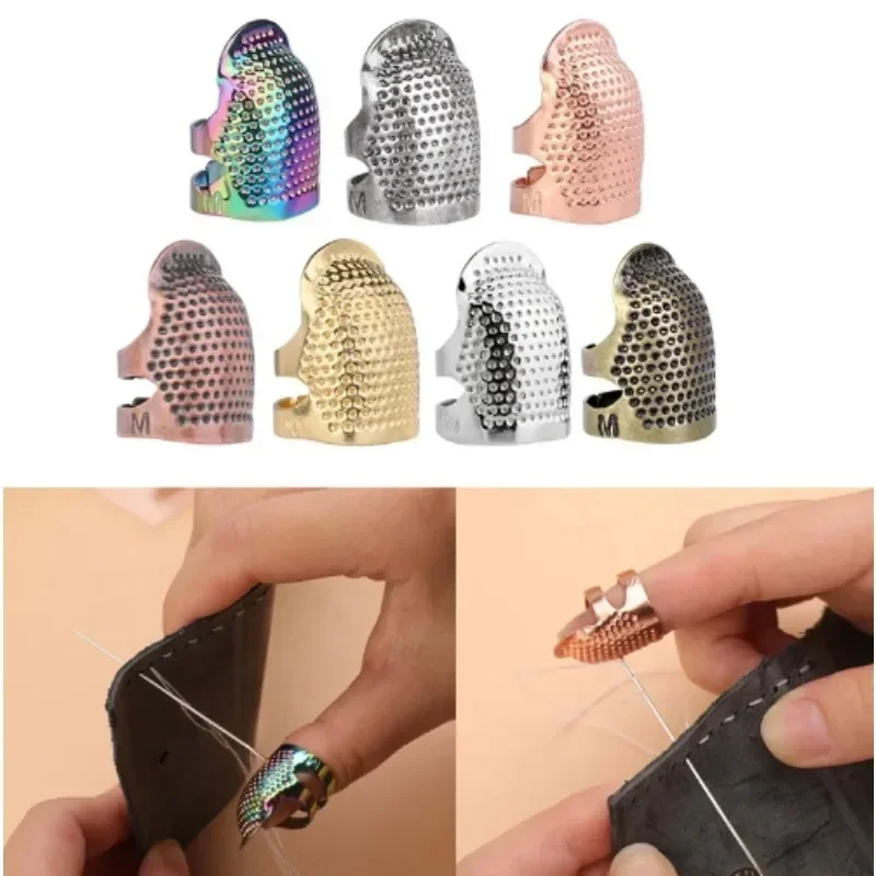 10/1PCS Metal Finger Protector Antique Thimble Ring Handworking Needle Thimble Needles Craft Home DIY Sewing Tools Accessories