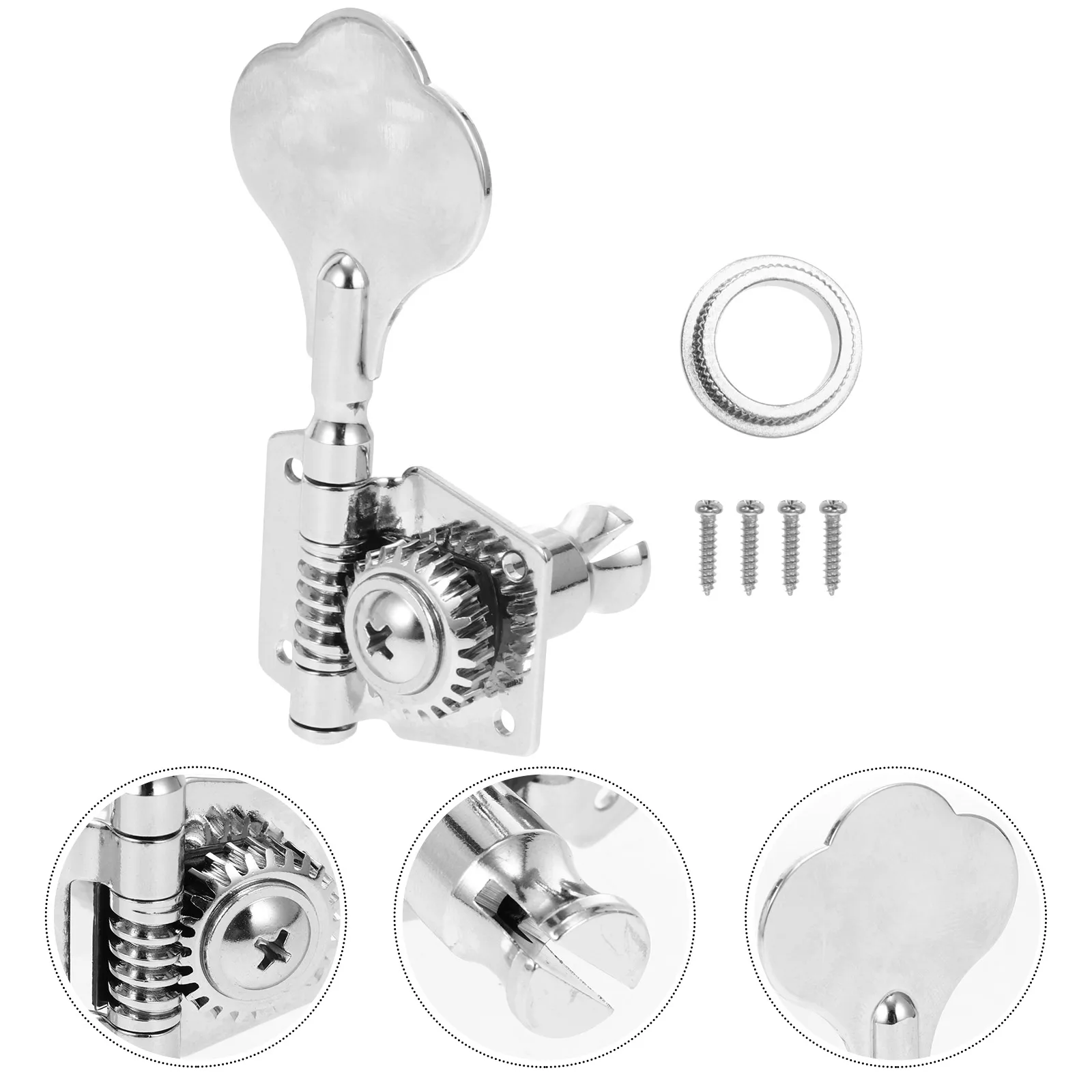 

Tuners Bass Machine Tuning Peg Knobs Gear Accessories Guitar Pegs A3 Steel Plate for Replacement