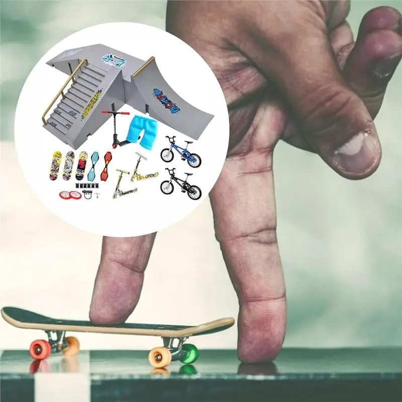 as96-finger-skateboards-ramp-set-diy-assembly-mini-finger-for-kids-training-birthday-gift-skateboard-ultimate-park-sets-ramps