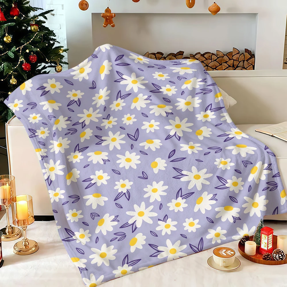 Cottage Core Art Soft Fuzzy Smooth Quick Drying Premium Cozy Blanket Great for Dorm Room College Students Essentials