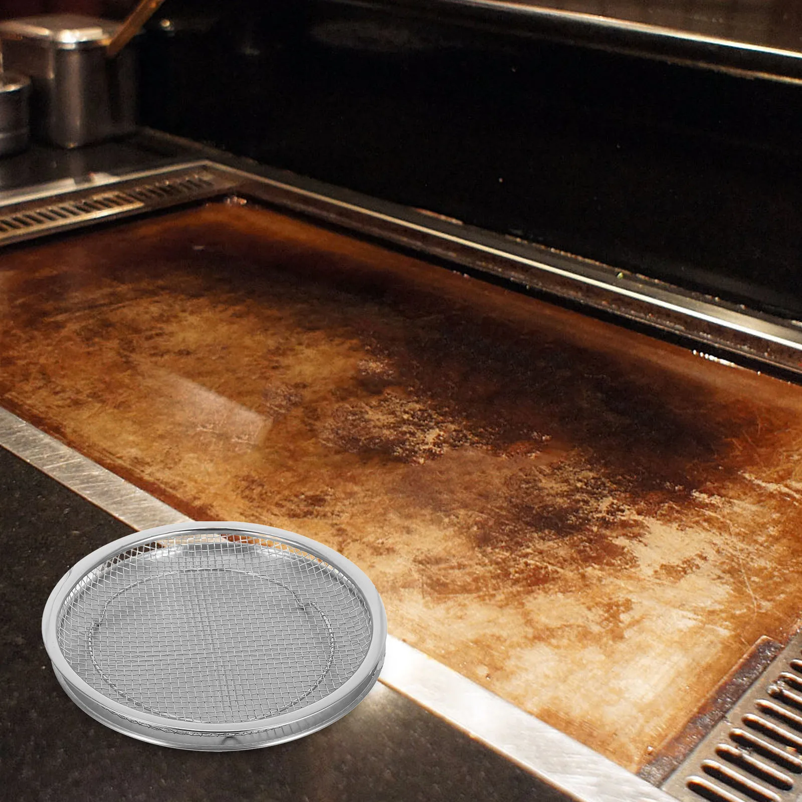 

Stainless Steel Oil Drain Tray Frying Mesh Basket Kitchen Strainer Separation Rack Stackable Deep Fryer Baskets