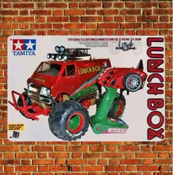 Poster in metallo Rc Car Wall Deco targa in latta targa personalizzata Monster Tamiya Lunchbox