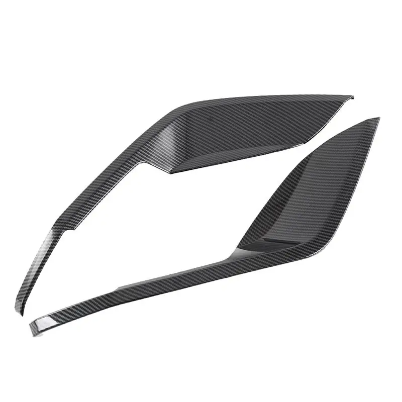 Carbon Fiber Color Car Rear Bumper Side Splitter Spoiler Decor Cover Trim For BYD Dolphin-A99D