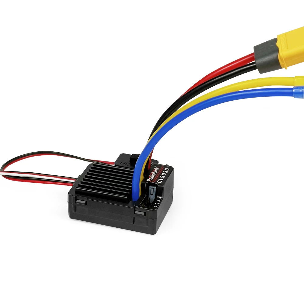 RadioLink Cool CL9030 90A ESC cepillado 2S-4S Alta eficiencia Baja temperatura IP66 Voltaje de salida definido por el usuario para automóviles y barcos
