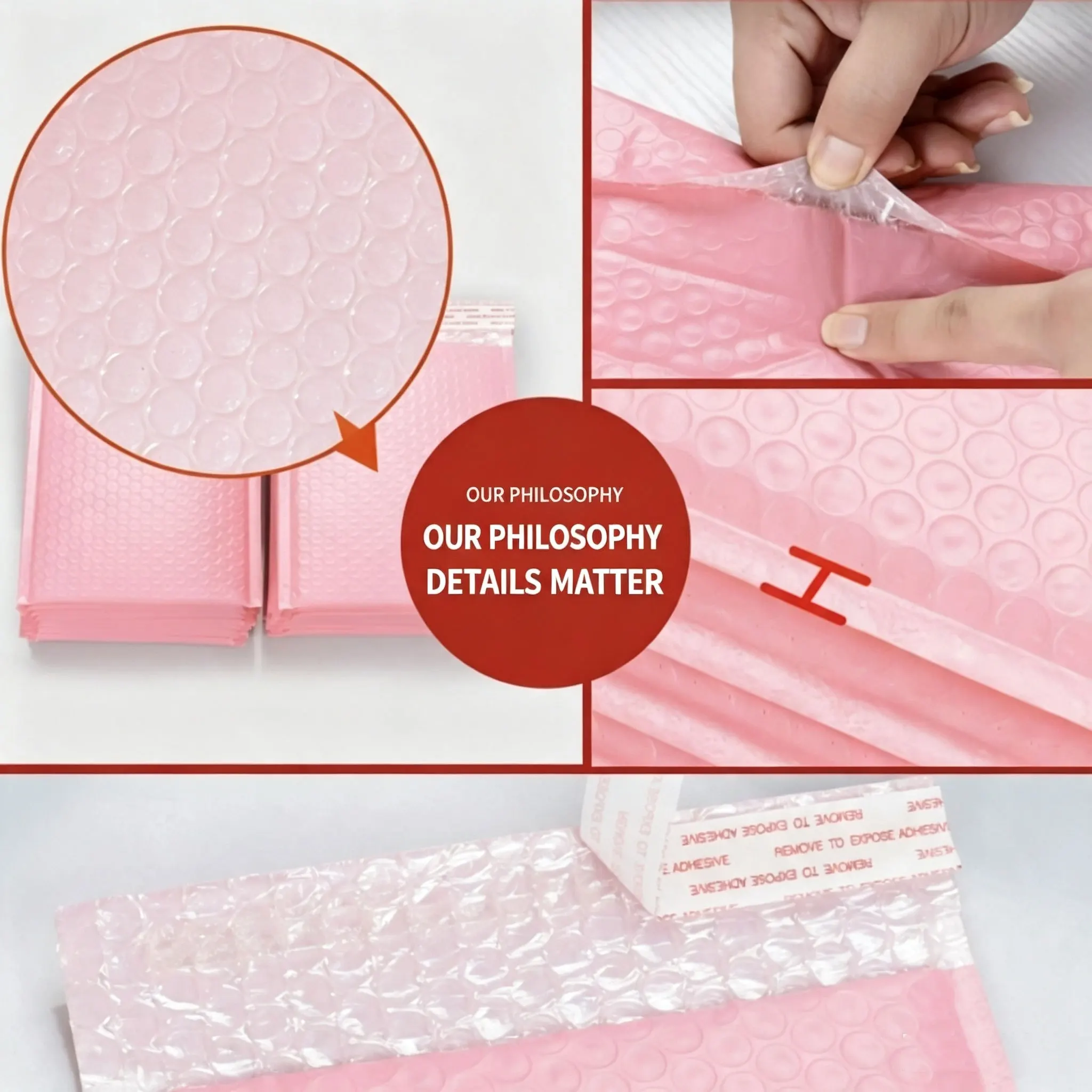 100 Pcs Bubble Mailers Waterproof Self-Seal Padded Bubble Envelopes Foam Shipping Bags For Jewelry Small Gift Packaging Supplies