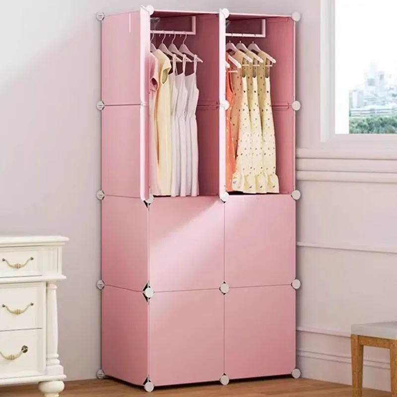 

Современный модульный шкаф-гардероб для спальни с пластиковыми секциями для хранения одежды и демонстрации, стильная мебель