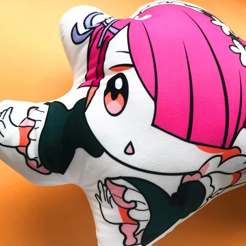 Animazione derivati Hot Anime Rem Ram peluche cuscino stile ciondolo blu rosa morbido Kawaii zaino ciondolo Souvenir presente