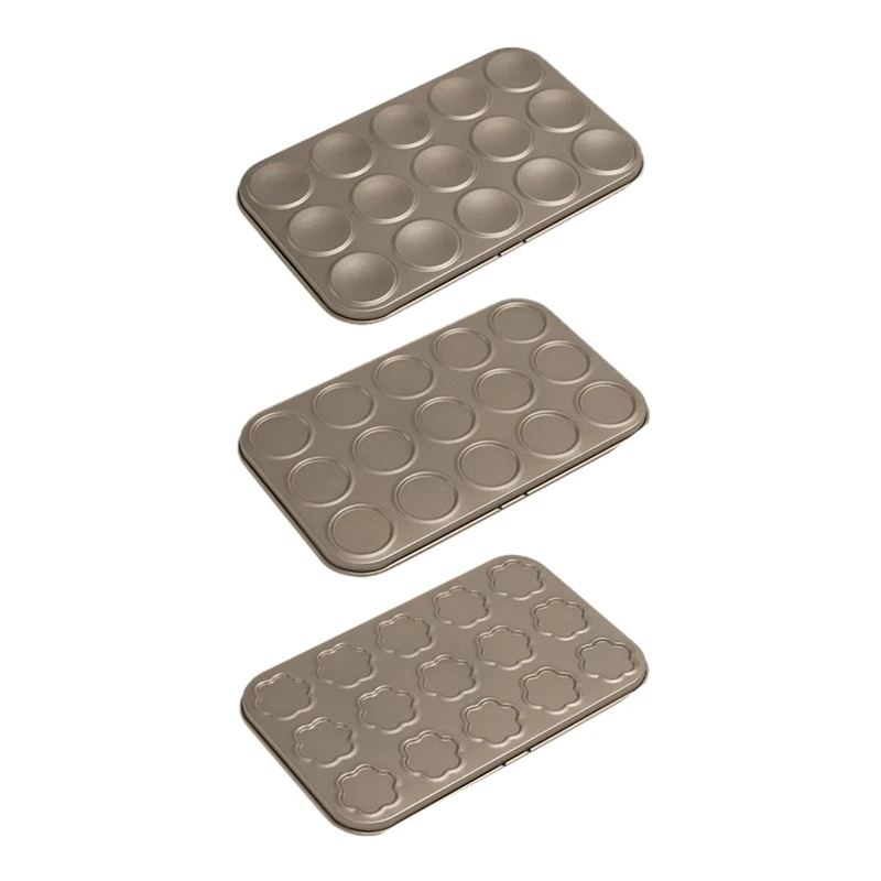 15 Cavity Non-Stick Macaroon Biscuits Cookie Bakeware for Oven Baking Kitchen Drop shipping