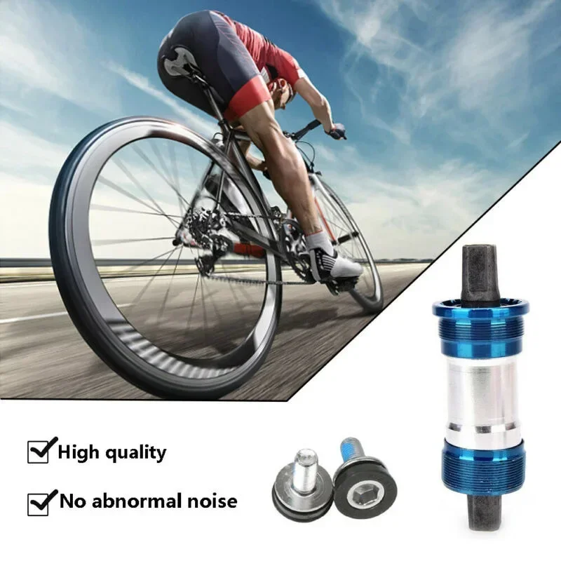 High quality Performance Bike Bottom Bracket Square Taper Sealed Bearings Cartridge 68x120mm Blue+Sliver+Black