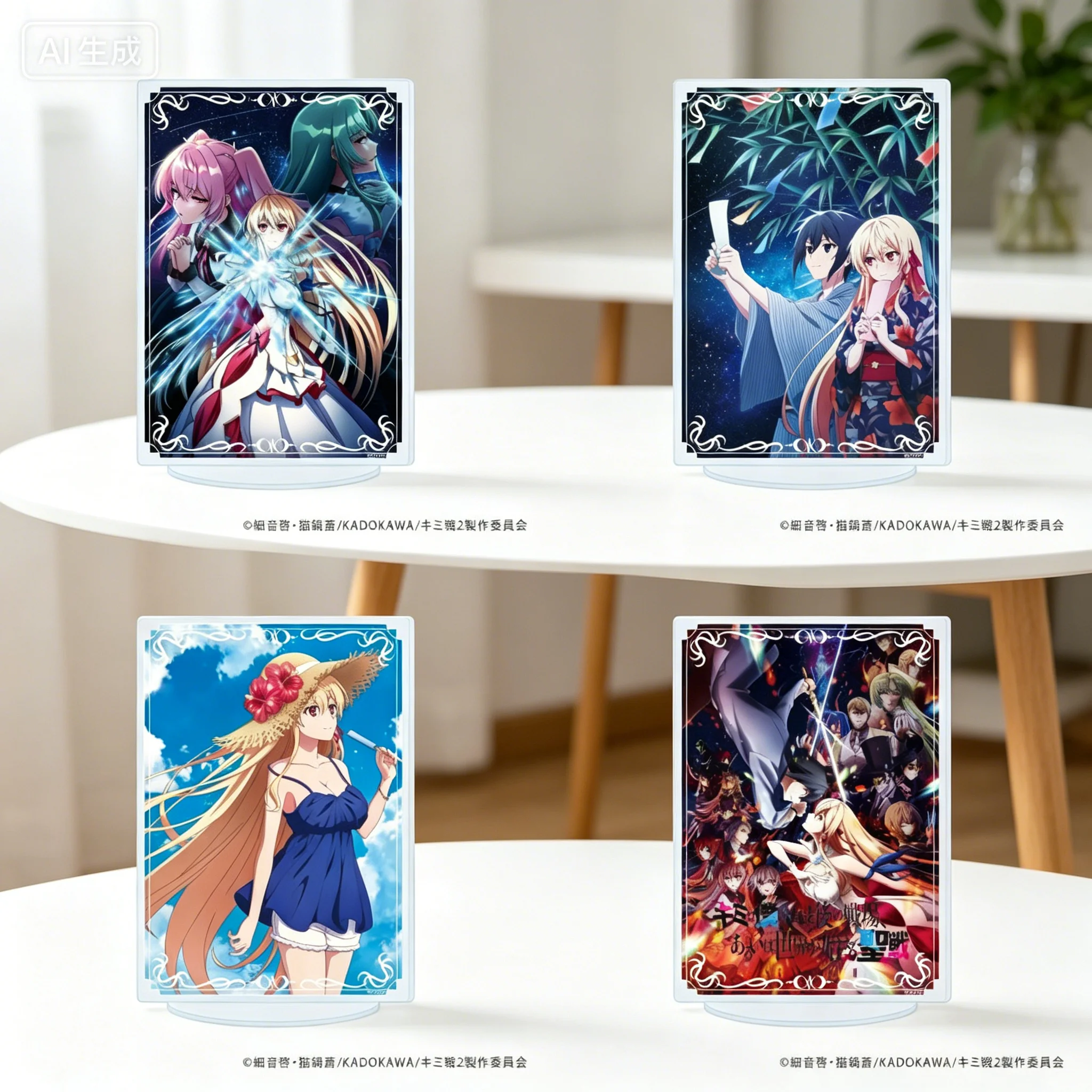 Anime our last crusader or the rise of a new world Scene drawing Acrylic Stand Model Plate Keychains Desk Decor
