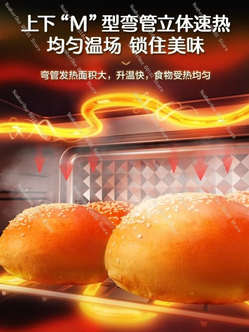 Compact 10L Mini Electric Oven for Home Baking Multifunction Countertop Cake Bread Cookie Pizza Toaster Fully Automatic Small