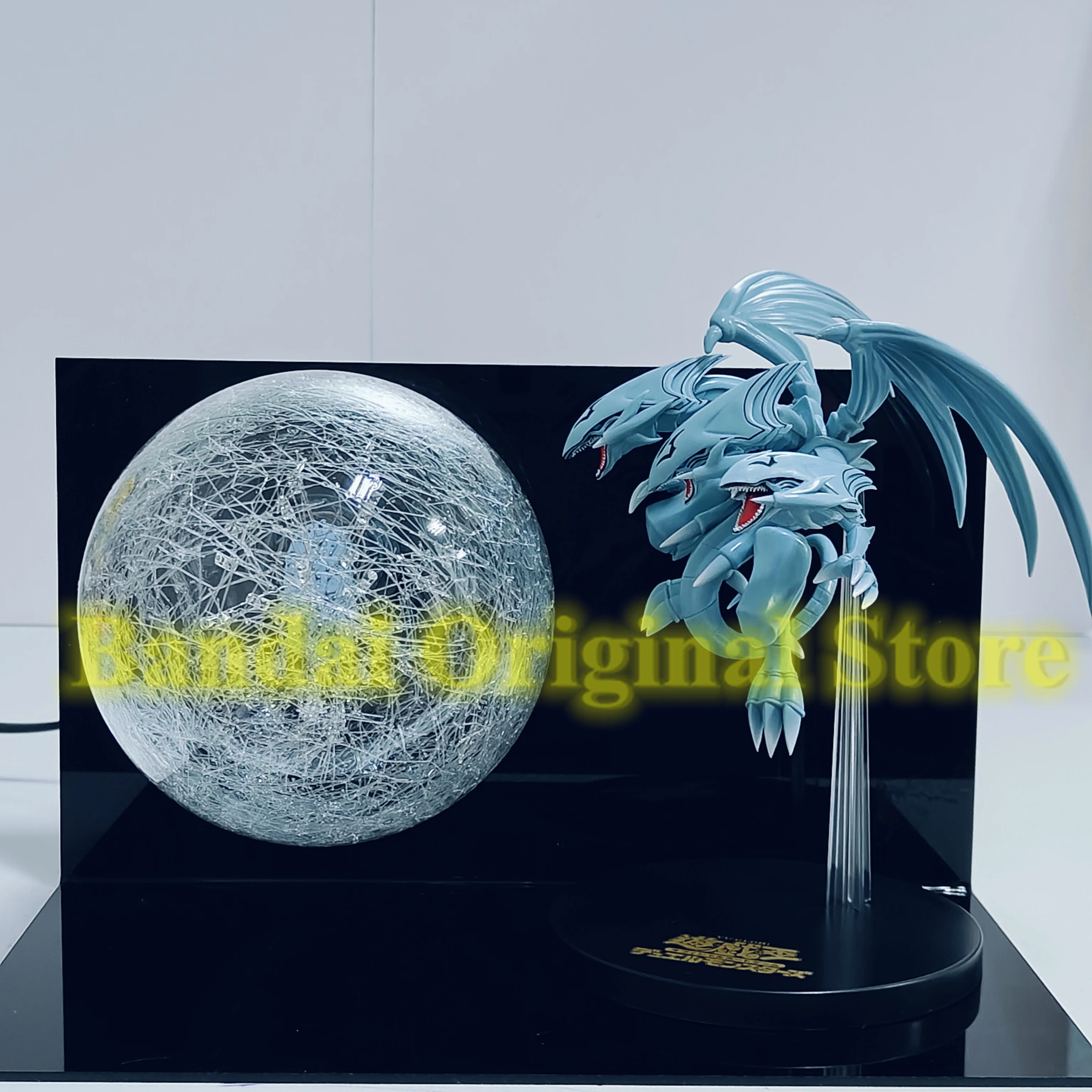 Original Konami Yu-Gi-Oh! Official Card Game Blue Eyes Ultimate Dragon Action Figure Toys DIY Atmosphere Light PVC Model Collect