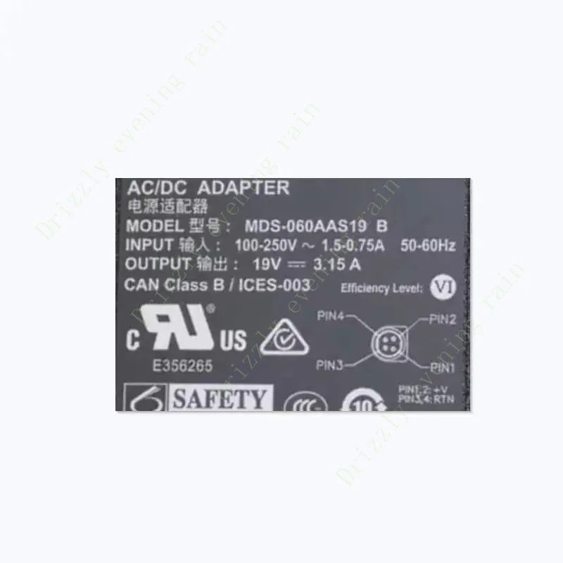 Genuine for DELTA MDS-060AAS19 B 19V 3.15A 60W 4PIN AC Adapter For Power Supply Charger