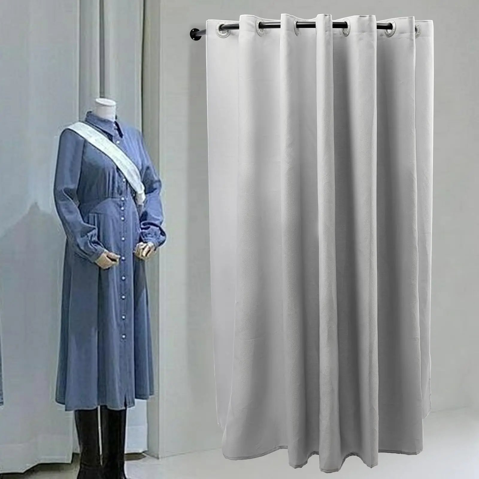 U-образная гардеробная, гардеробная для магазина одежды, угловая настенная защита конфиденциальности, раздевалка, используемая в торговых центах и выключении