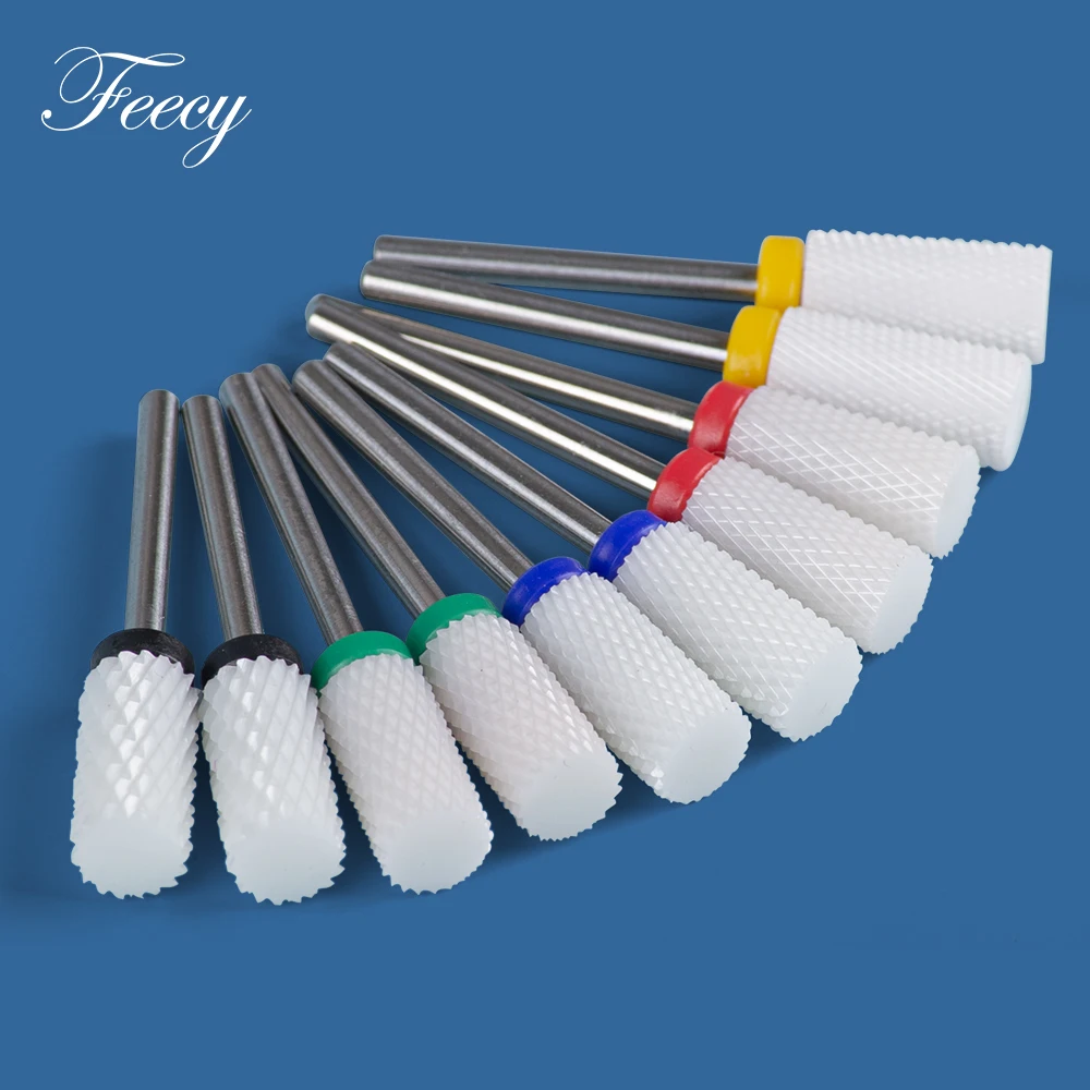 1pc fresa in ceramica punte per trapano per unghie per la rimozione di smalto per Gel per unghie macchina per Manicure strumenti per Nail Art