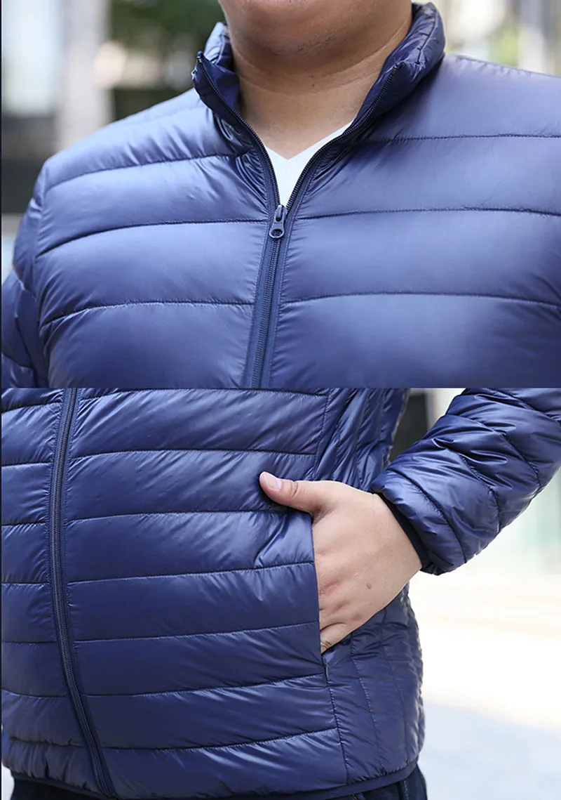 Spring Winter Men Jackets 10XL Bust 158cm 5XL 6XL 7XL 8XL 9XL Plus Size Coat Thick Hooded Parkas Men Fashion Casual Slim Jacket